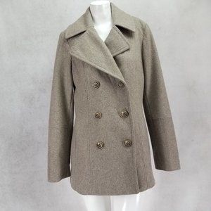 London Fog XXS Double Breasted Pea coat Wool blend